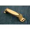 Plywood Products Pure Brass Designer Door Handles | Multiple Designs - Antique Finish | for Main Door, Cabinet, Cupboard & More | Non Rose - 180MM - Single Piece view 1