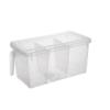 XEAMUSY DM9798-002 Plastic Container With Lid - 2000ml, Pack of 1, Transparent view 3