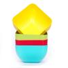 SYGNIUS Plastic Microwave Safe Cooking Mixing and Serving Bowl Set for Cake/Food/Snacks/Dry Fruits Freezer Safe for Ktichen (17 x 17 x 8 cm, 4) view 1