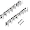 PRAMUKH FASHION Pack of 2-Premium Classic Glossy- 8 Pin Bathroom Cloth Hooks Hanger Door Wall Bedroom Bathroom Robe Hooks Rail for Hanging Keys,Clothes,Towel Steel Hook (2, 8 Hook) view 1
