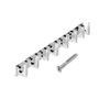 PRAMUKH FASHION Pack of 2-Premium Classic Glossy- 8 Pin Bathroom Cloth Hooks Hanger Door Wall Bedroom Bathroom Robe Hooks Rail for Hanging Keys,Clothes,Towel Steel Hook (2, 8 Hook) view 2