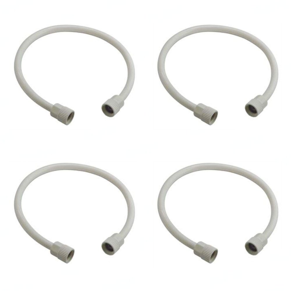 Ruhe Connection Pipe (Set of 4) | PTMT Heavy Duty Connection Pipe | Suitable for Geysers, countertop faucets/water taps | (18 Inches)