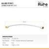 Ruhe Connection Pipe (Set of 4) | PTMT Heavy Duty Connection Pipe | Suitable for Geysers, countertop faucets/water taps | (18 Inches) view 2