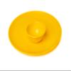 URMILA PLASTIC Microwave Safe Unbreakable Round Big Plates Set, 3 Pcs Plate & 3 Pcs Katori, Yellow Color, Made in India view 2