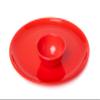 URMILA PLASTIC Microwave Safe Unbreakable Round Big Plates Set, 3 Pcs Plate & 3 Pcs Katori, Red Color, Made in India view 2