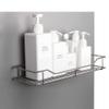 XELYTON Adhesive Shower Caddy Bathroom Shelves Holder with Shelf Storage, Wall Basket for Kitchen & Bathroom Accessories, Stainless Steel, Rustproof No Drilling view 1