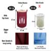 Yellow Weaves Cotton Laundry Bag/Basket For Dirty Clothes, Folding Round " Laundry Bag (50 Ltr), Maroon view 4
