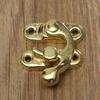 Wonder Home Metal Golden Colour Lock/Buckle/Latch/Hook/Swing Clasp with Screws for Wood Jewellery and Small DIY Works 20 Pcs with Screws view 1