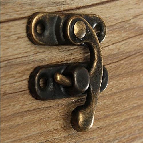 Wonder Home Metal Antique Colour Lock/Buckle/Latch/Hook/Swing Clasp with Screws for Wood Jewellery and Small DIY Works 20 Pcs with Screws