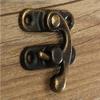 Wonder Home Metal Antique Colour Lock/Buckle/Latch/Hook/Swing Clasp with Screws for Wood Jewellery and Small DIY Works 20 Pcs with Screws view 1