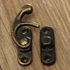 Wonder Home Metal Antique Colour Lock/Buckle/Latch/Hook/Swing Clasp with Screws for Wood Jewellery and Small DIY Works 20 Pcs with Screws view 2
