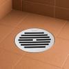 Ruhe Classic Round Floor Drain Set of 1 | Premium Stainless Steel Floor Drain | 4 Inches - Silver view 3