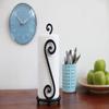 Happie Shopping Wrought Iron (S2) Shape Towel Holder &Tissue Paper Stand Kitchen roll Dispenser (Black) view 1