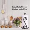 Happie Shopping Wrought Iron (S2) Shape Towel Holder &Tissue Paper Stand Kitchen roll Dispenser (Black) view 2