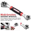 JOrex Mart 48 in 1 Multi-Functional Socket Tool CRV Tiger Wrench Key Master Hand with Spline Bolts 360 6 Point Revolving Spanner Individual Angle Alignment for Damaged Bolts Size Standard view 3