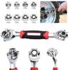 JOrex Mart 48 in 1 Multi-Functional Socket Tool CRV Tiger Wrench Key Master Hand with Spline Bolts 360 6 Point Revolving Spanner Individual Angle Alignment for Damaged Bolts Size Standard view 4