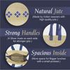 A&A Bags Blue Diamond Jute Lunch Bag - Prefect for Homes, Offices & Other Travelling Needs view 2