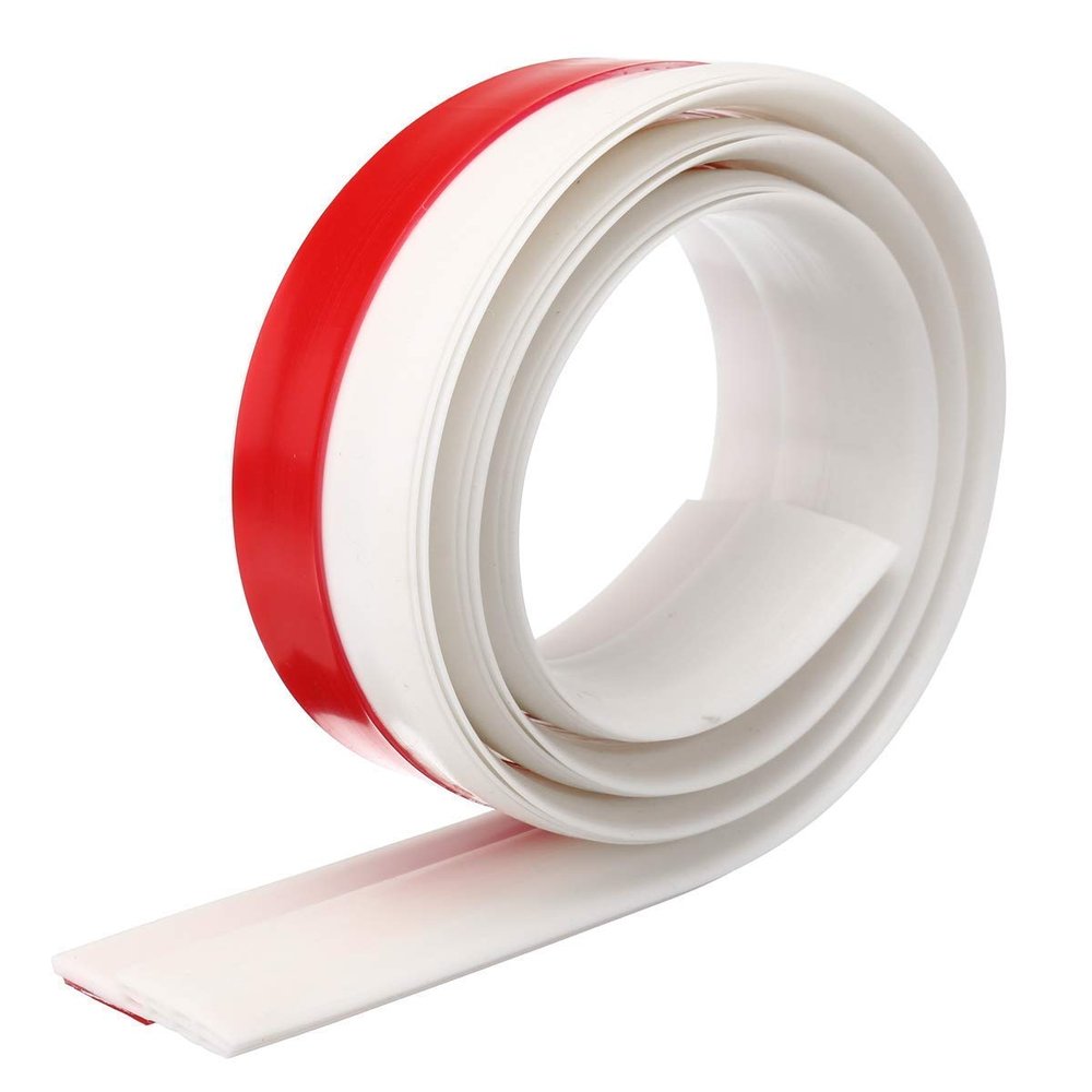 Breewell Flexible PVC Door Draft Guard Door Door Sealing Strip for Doors and Windows with Adhesive Tape | 1 meter / 90 cm | White