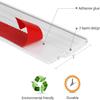 Breewell Flexible PVC Door Draft Guard Door Door Sealing Strip for Doors and Windows with Adhesive Tape | 1 meter / 90 cm | White view 3