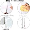 Breewell Flexible PVC Door Draft Guard Door Door Sealing Strip for Doors and Windows with Adhesive Tape | 1 meter / 90 cm | White view 4