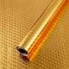 KIRFIZ Aluminum Foil Stickers Roll, Oil Proof, Kitchen Backsplash Wallpaper Self-Adhesive Wall Sticker Anti-Mold and Heat Resistant for Walls Cabinets Drawers and Shelves -3 Meter, Golden view 1