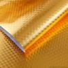 KIRFIZ Aluminum Foil Stickers Roll, Oil Proof, Kitchen Backsplash Wallpaper Self-Adhesive Wall Sticker Anti-Mold and Heat Resistant for Walls Cabinets Drawers and Shelves -3 Meter, Golden view 2