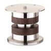 Nixnine Strong Unique Design Stainless Steel Round Sofa Leg, 50 mm Tickness Colour-Wooden (6 inch) Pack of 2, view 1