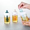 Femora Borosilicate Glass Kitchen Cannister, Oil Mini Jar, Kitchen Storage, 230 ML, Pack of 1, Pink,Cooking Oil view 2