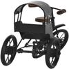 SYLVAN ARTISTRY Handcrafted Wooden Wrought Iron Small Miniature Cycle Rickshaw Toy for Kids and Home Decor Showpiece (Black) view 3