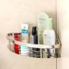 FORTUNE Wall Mounted Corner Bathroom Shelf/Kitchen Shelve/Caddy Basket Bathroom Accessories for Homes, Hotels Chrome Finish- 9 x 9 Inch (Pack of 1) view 3