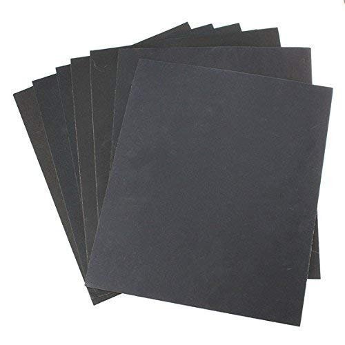 SARRAH Silicon Carbide Waterproof Sandpaper ELECTROCOATED GRIT 80, Size - 9x11 inches, Pack of 25