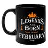 FirseBUY Legends are Born in February Ceramic Coffee Mug Gift for Men, 325ml view 1