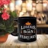 FirseBUY Legends are Born in February Ceramic Coffee Mug Gift for Men, 325ml view 3