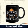 FirseBUY Legends are Born in February Ceramic Coffee Mug Gift for Men, 325ml view 4