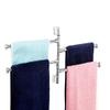 CAPITAL Stainless Steel 4-Arm Bathroom Swing Hanger Towel Bar/Wall Mounted Swivel Towel Bar Holder for Bathroom/Towel Stand/Towel Hanger 12" inch Long/Bathroom Accessories view 2
