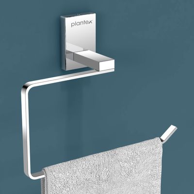Plantex 304 Grade Stainless Steel Towel Ring for Bathroom/Napkin Hanger for Washbasin/Napkin Holder/Bathroom Accessories - iris (Chrome)