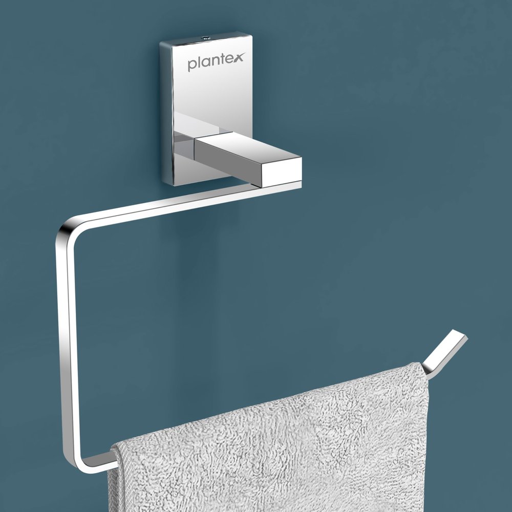 Plantex 304 Grade Stainless Steel Towel Ring for Bathroom/Napkin Hanger for Washbasin/Napkin Holder/Bathroom Accessories - iris (Chrome)