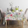 Oasis Home Collection Cotton Multi Color Printed 2 Seater Table Cloth - Water Color Print (Pack of 1,Square ) view 1