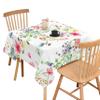 Oasis Home Collection Cotton Multi Color Printed 2 Seater Table Cloth - Water Color Print (Pack of 1,Square ) view 2