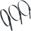 ADD GEAR Stainless Steel (316) - Black Self-Locking Cable Zip Ties Exhaust Wrap Multi-Purpose DIY Locking Cable Metal Zip Ties - Black (200 mm / 8 inches) (20) view 1