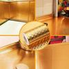 JENY 2m Kitchen Golden Oil Proof Waterproof Paper Aluminum Foil Back Splash Sticker Stove Cabinet Liner Decor Self Adhesive Wallpapers (Pack of 2) view 2