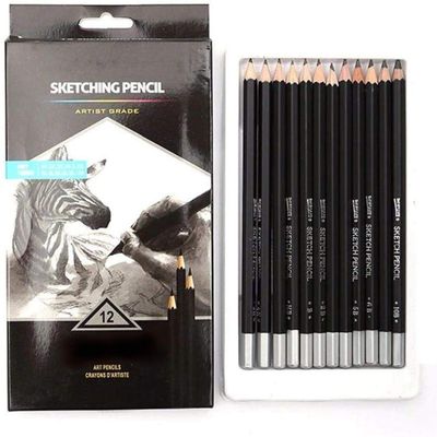 Paaroots Pencil for Sketching, Drawing and Other Artistic Work (Sketch Pencils (12 Pcs))