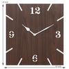 Webelkart New and Improved Stylish Beautiful Square Wood Wall Clock (30 cm x 30 cm x 2.8 cm, Brown)- Without Glass view 3
