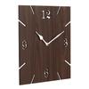 Webelkart New and Improved Stylish Beautiful Square Wood Wall Clock (30 cm x 30 cm x 2.8 cm, Brown)- Without Glass view 4