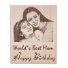 GFTBX Worlds Best Mom Customized Engraved Photo Frame for Mother Birthday (5x4 Inches, Wood), Tabletop Rectangular view 2