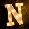 SATYAM KRAFT 1 Pc Marquee Alphabet Letter LED Light for Home Decor, Romantic Room Decoration, Wedding, Birthday, Anniversary, Night Lamp & Gift,Aesthetic Decor (Alphabet N, Big) view 1