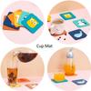 KPNG Silicone Coasters for Drinks Kids,, Non-Slip Soft Silicone Material Table Coasters for Housewarming, Kitchen, Drink Coaster (Pack of 6, Small 9 x 9 x 0.8 cm) view 4