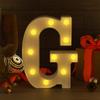 SATYAM KRAFT Acrylic 1 Pcs Marquee Alphabet Letter LED Light | Decorative Name Lamp for Home, Bedroom, Wedding, Birthday, Anniversary & Romantic Gift and Night and Wall Lamp (G, Big), White view 4