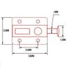 JVM Kitchen Cabinet Door Push to Open Plastic Metal Latch Bolt Lock (Brown) - Pack of 4Pcs (with Out Screws) view 4