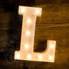 SATYAM KRAFT Acrylic 1 Pcs Marquee Alphabet Letter LED Light | Decorative Name Lamp for Home, Bedroom, Wedding, Birthday, Anniversary & Romantic Gift and Night and Wall Lamp (L, Big), White view 1
